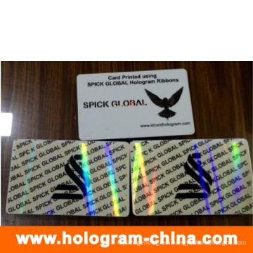 Transparent Anti-Fake 3D Laser ID Overlay Pouch